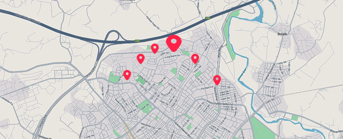 Interactive map